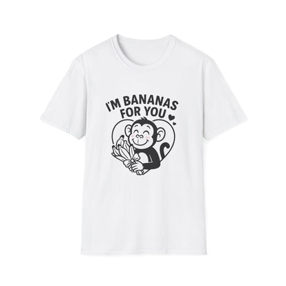Monkey T-Shirt - 'I'm Bananas For You' Softstyle Tee