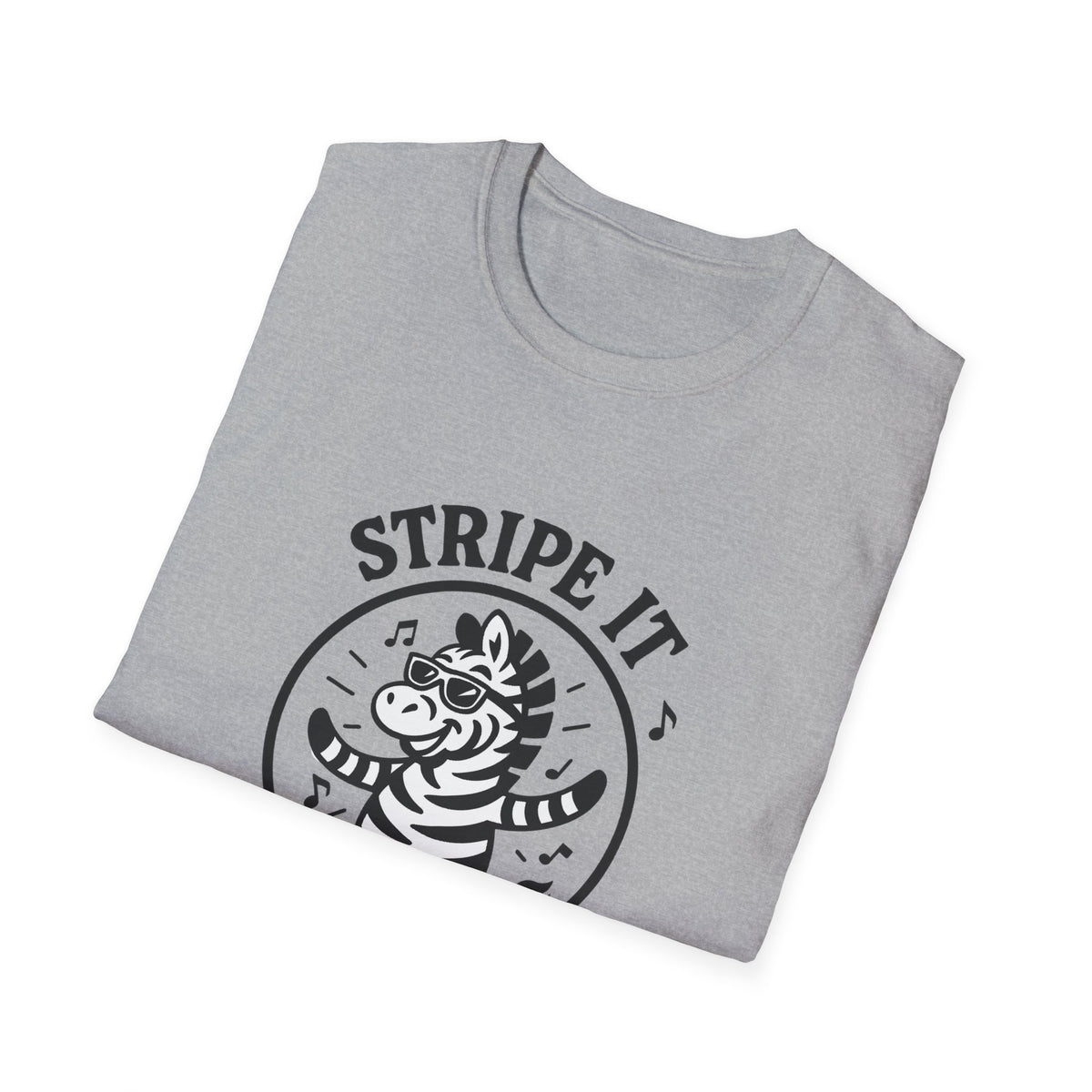 Zebra T-Shirt - 'Stripe It Like Hot' Softstyle Tee
