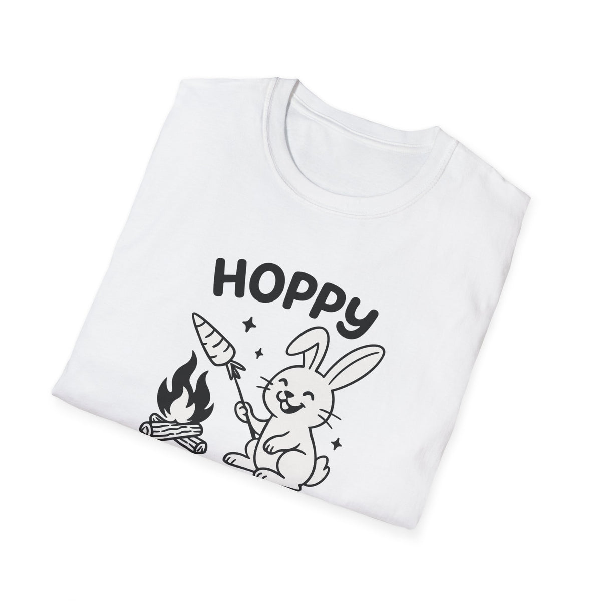 Rabbit T-Shirt - 'Hoppy Camper' Softstyle Tee