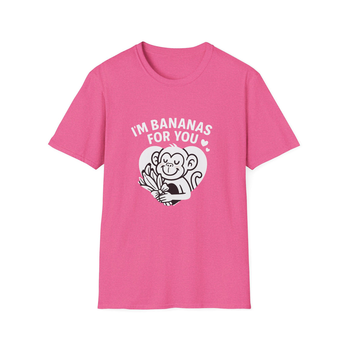 Monkey T-Shirt - 'I'm Bananas For You' Softstyle Tee