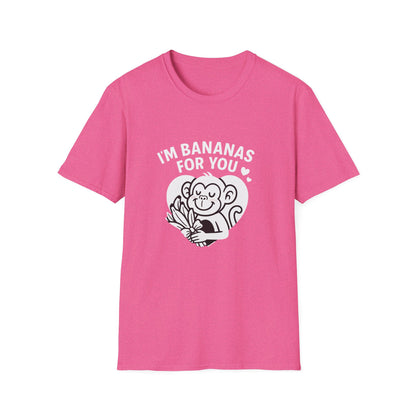 Monkey T-Shirt - 'I'm Bananas For You' Softstyle Tee