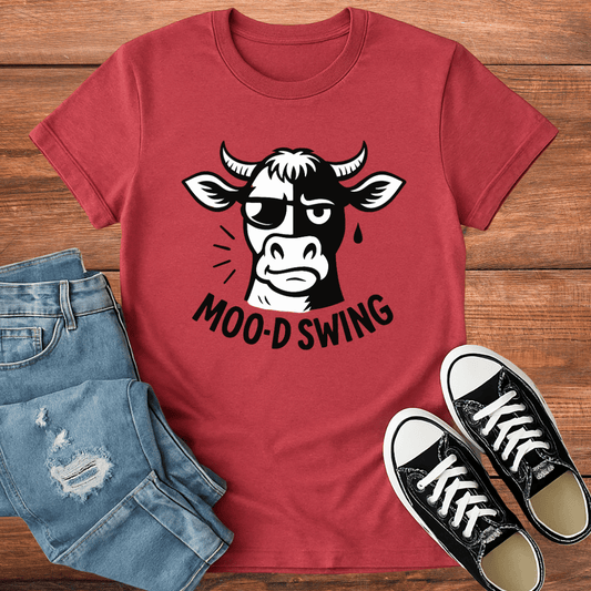 Cow T-Shirt - 'Moo-D Swing' Softstyle Tee