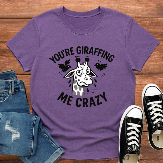 Giraffe T-Shirt - 'You're Giraffing Me Crazy' Softstyle Tee
