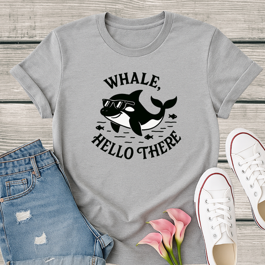 Whale T-Shirt - 'Whale Hello There' Softstyle Tee
