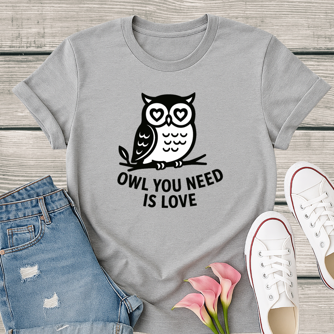 Owl T-Shirt - 'Owl You Need is Love' Softstyle Tee