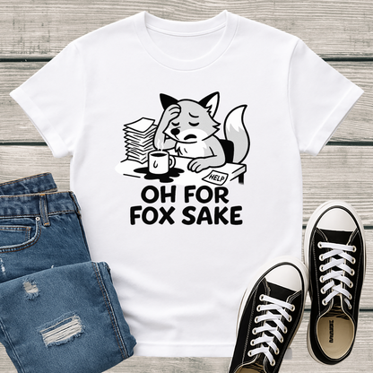 Fox T-Shirt - 'Oh For Fox Sake' Softstyle Tee