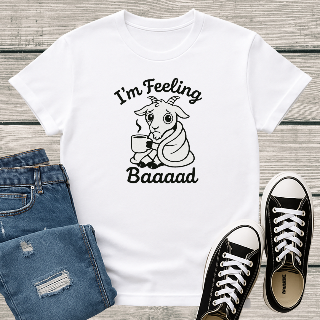 Goat T-Shirt - 'I'm Feeling Baaad' Softstyle Tee