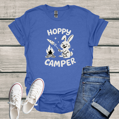 Rabbit T-Shirt - 'Hoppy Camper' Softstyle Tee
