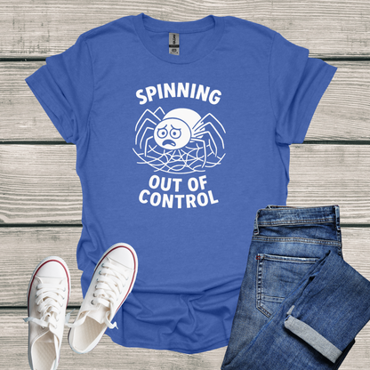 Spider T-Shirt - 'Spinning Out of Control' Softstyle Tee